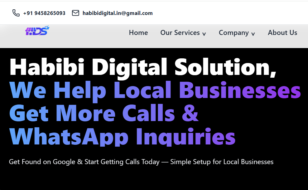 Habibi Digital Solution Website Preview