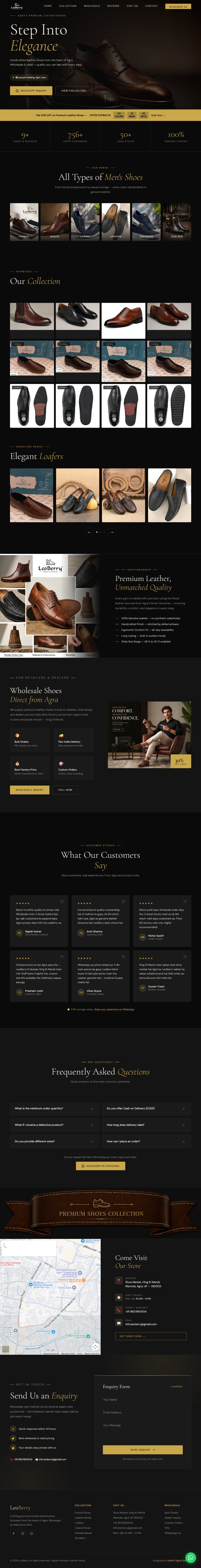 LeoBerry Shoes Website